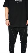 Pantaloni cu semi-tur, crossed over cut MPL5410