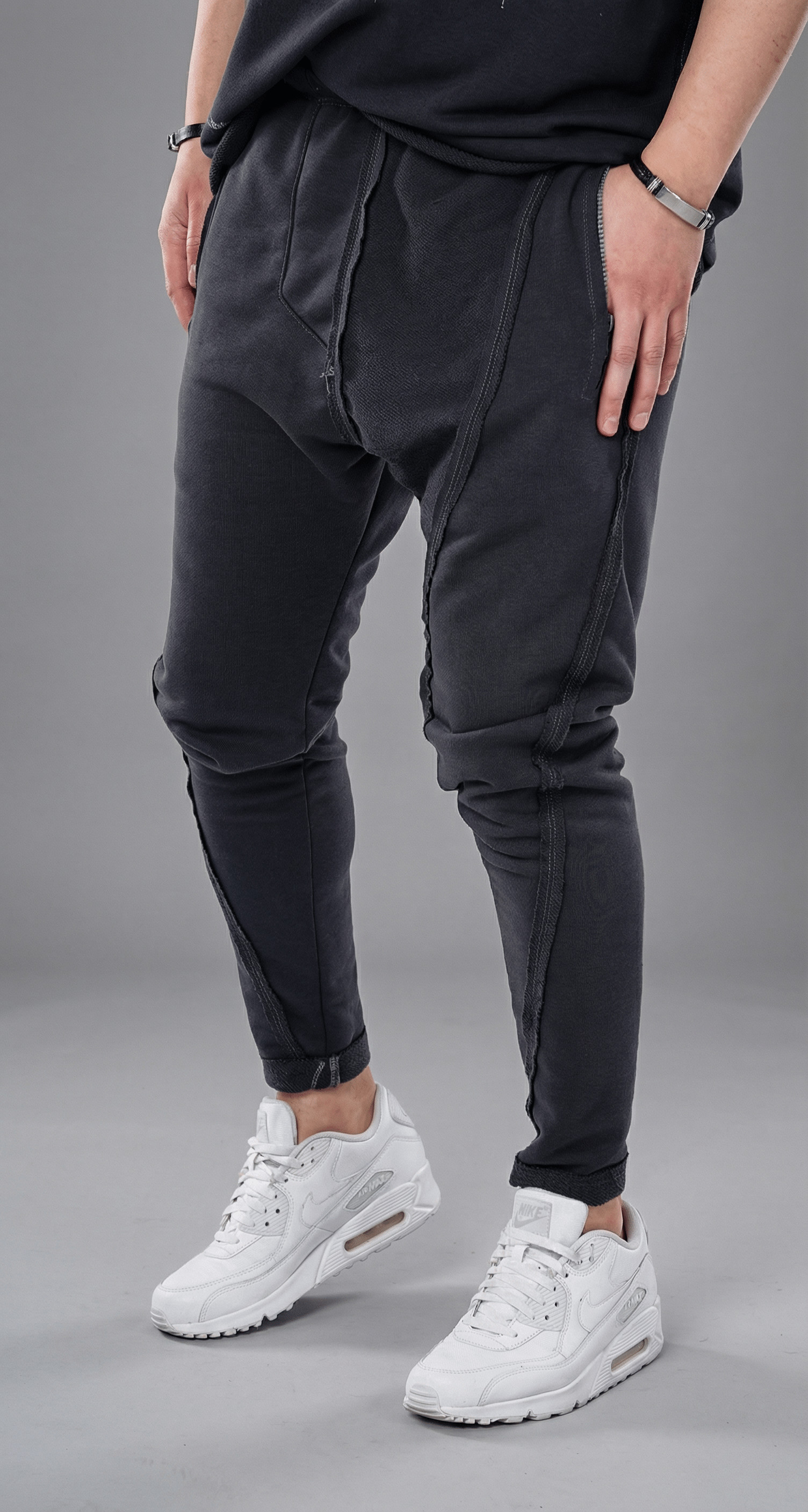 Pantaloni cu semi tur - mineral gray edition 7-Ani MPL5415 Pantaloni cu semi tur - mineral gray edition MPL5415