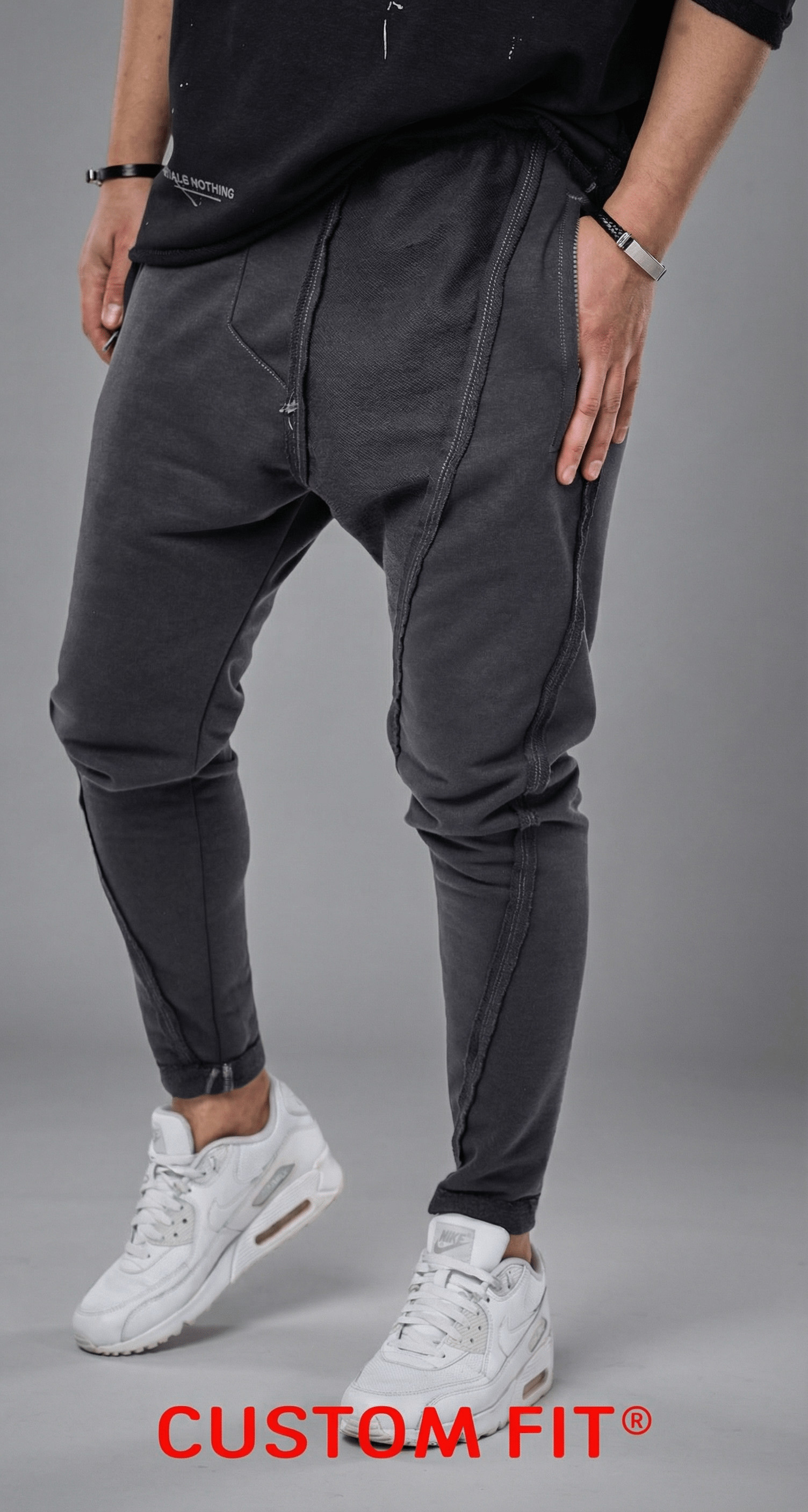Pantaloni cu semi tur - mineral gray edition 7-Ani MPL5415 Pantaloni cu semi tur - mineral gray edition MPL5415