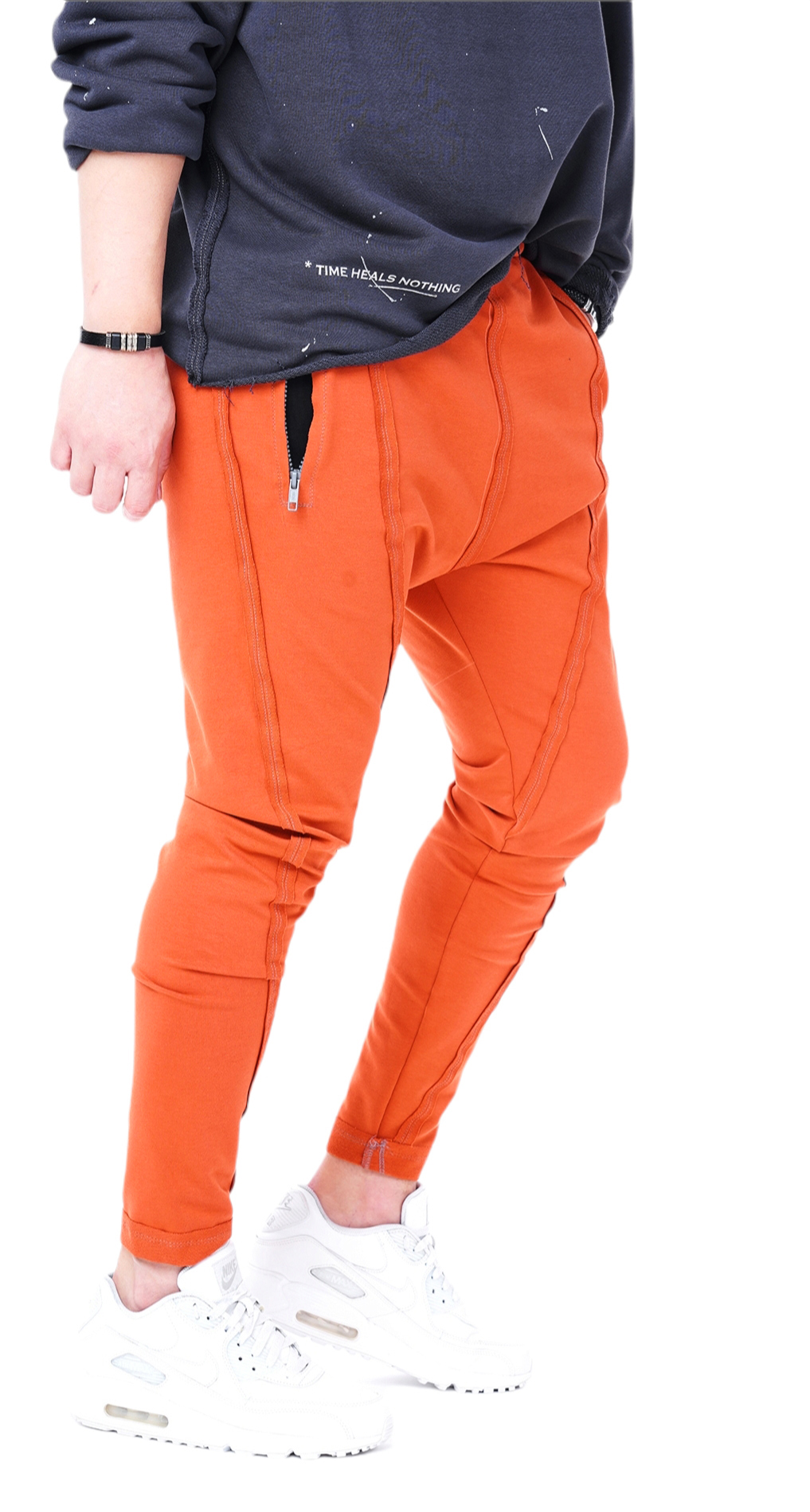 Pantaloni crossed over cut, editie limitata pantaloni MPL5418 Pantaloni crossed over cut, editie limitata MPL5418