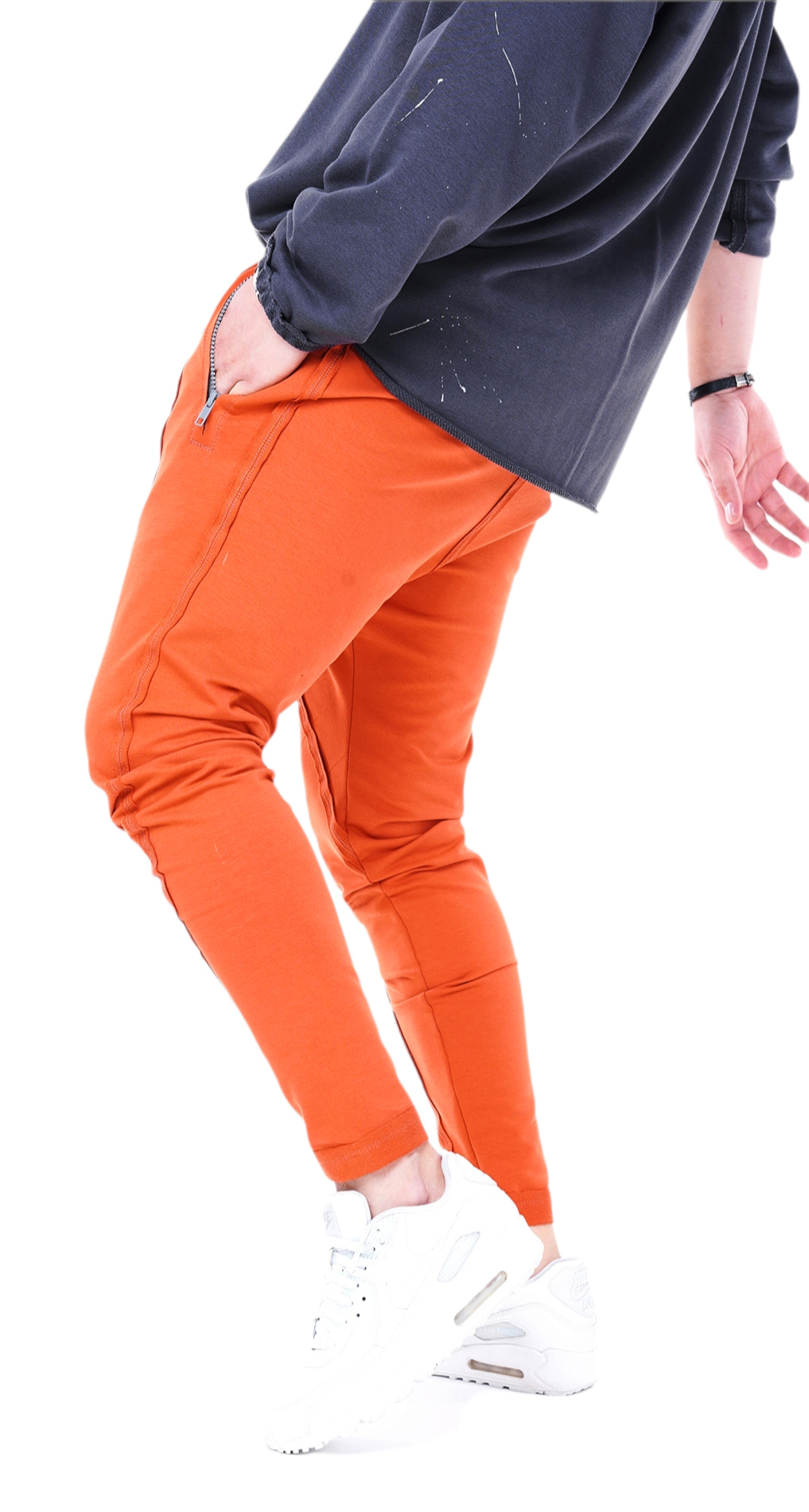 Pantaloni crossed over cut, editie limitata pantaloni MPL5418 Pantaloni crossed over cut, editie limitata MPL5418
