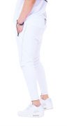 Pantaloni crossed over cut - White edition MPL5420