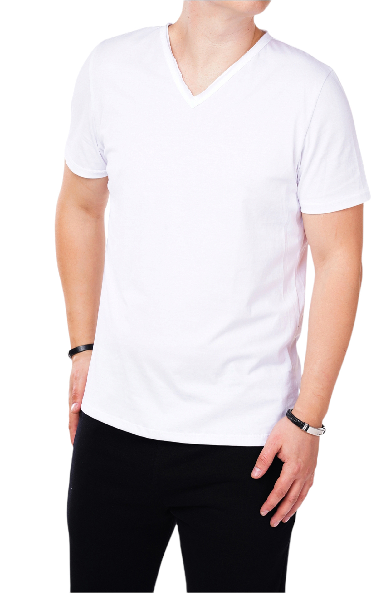 Tricou Custom Fit - Basic - cu gat in V tricouri MTL5421 Tricou Custom Fit - Basic - cu gat in V MTL5421