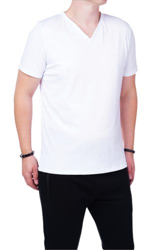 Tricou Custom Fit - Basic - cu gat in V MTL5421