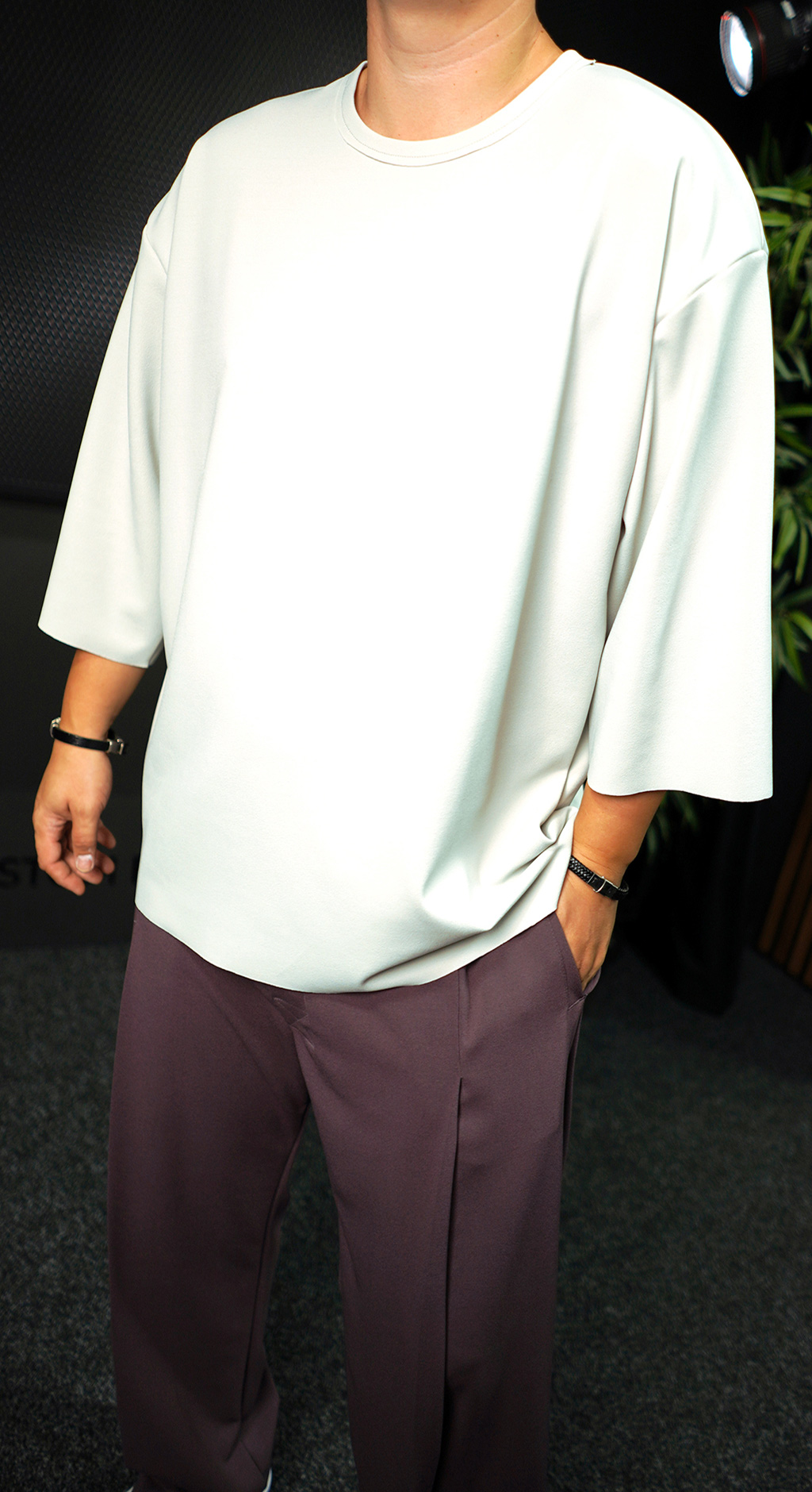 CAMISETA SILVER SIMPLA, OVERSIZED NOT-FOR-EVERYONE MBL7092 CAMISETA SILVER SIMPLA, OVERSIZED MBL7092