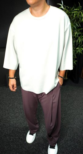 CAMISETA SILVER SIMPLA, OVERSIZED NOT-FOR-EVERYONE MBL7092 CAMISETA SILVER SIMPLA, OVERSIZED MBL7092