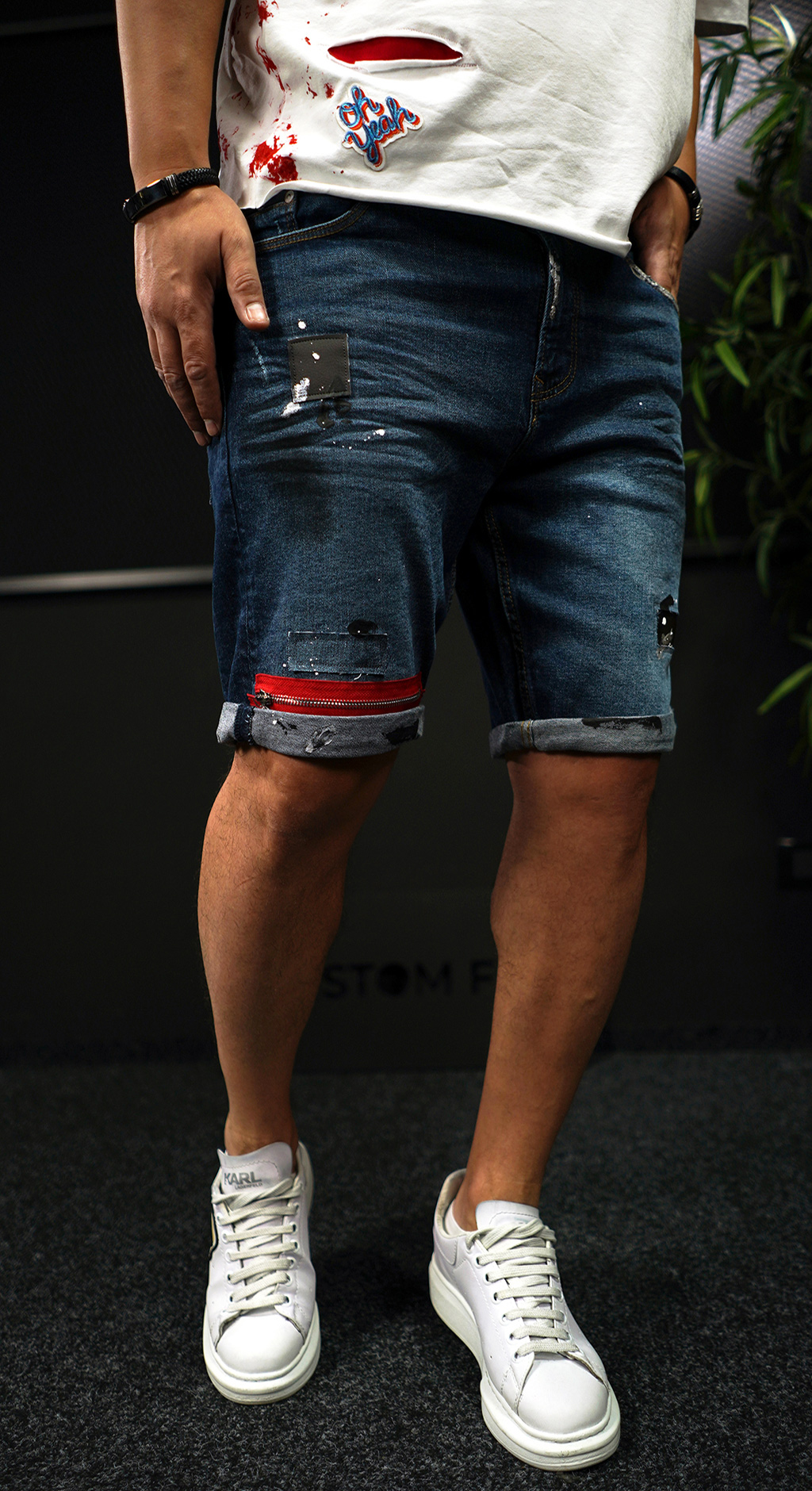 NEO BLUE SHORT JEANS jeans scurti MSL7060 NEO BLUE SHORT JEANS MSL7060