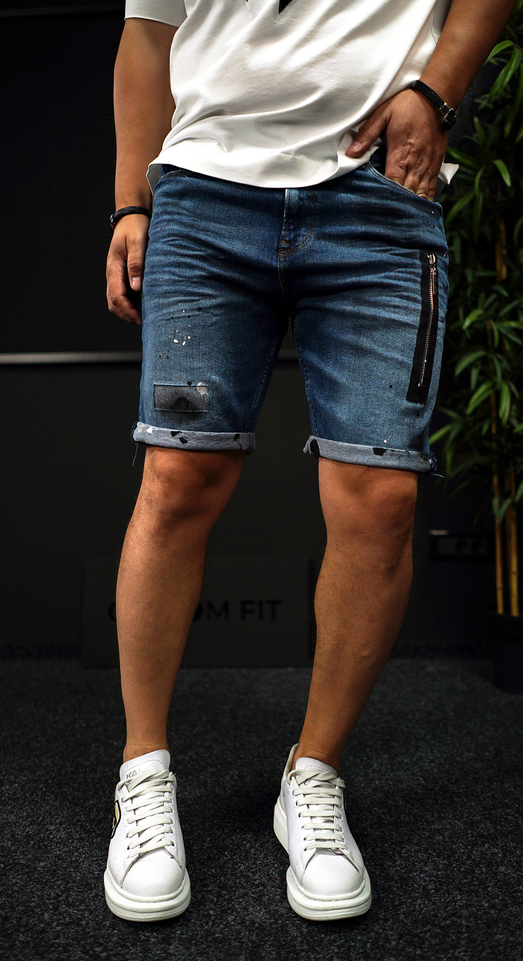 Neo Faded Blue short jeans Scurti MSL7062 Neo Faded Blue short jeans MSL7062