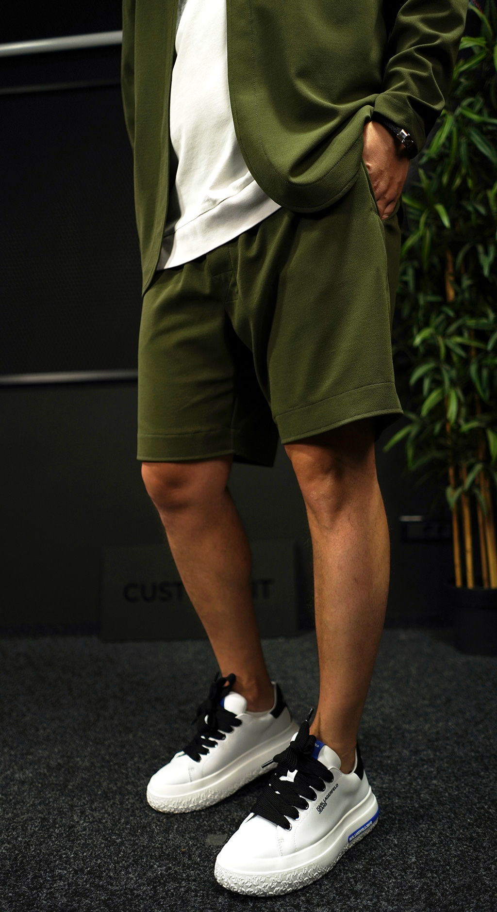 PANTALONI ELEGANTI - DAIMOND GREEN PANTALONI SCURTI ELEGANTI MSL7071 PANTALONI ELEGANTI - DAIMOND GREEN MSL7071