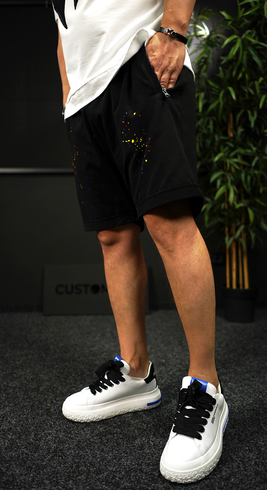 PANTALONI SCURTI CU STROPI Scurti MSL7085 PANTALONI SCURTI CU STROPI MSL7085