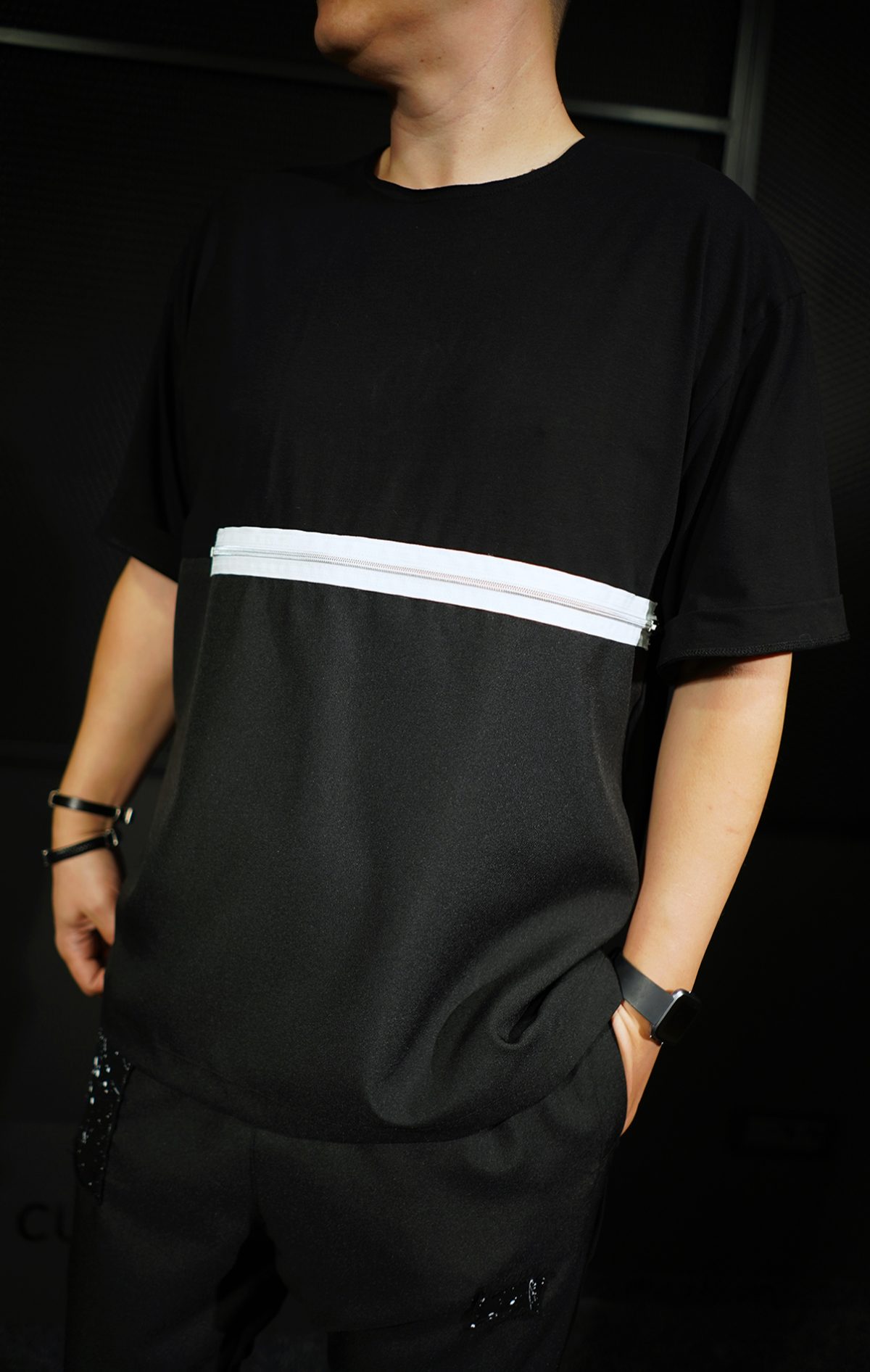 NEO Zipper Oversized Tshirt MTL7004