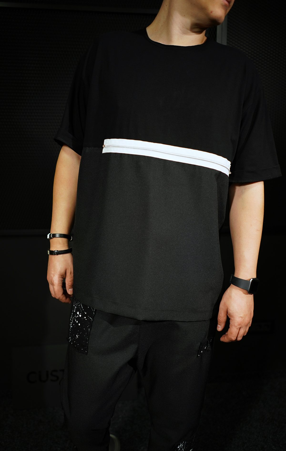 NEO Zipper Oversized Tshirt MTL7004
