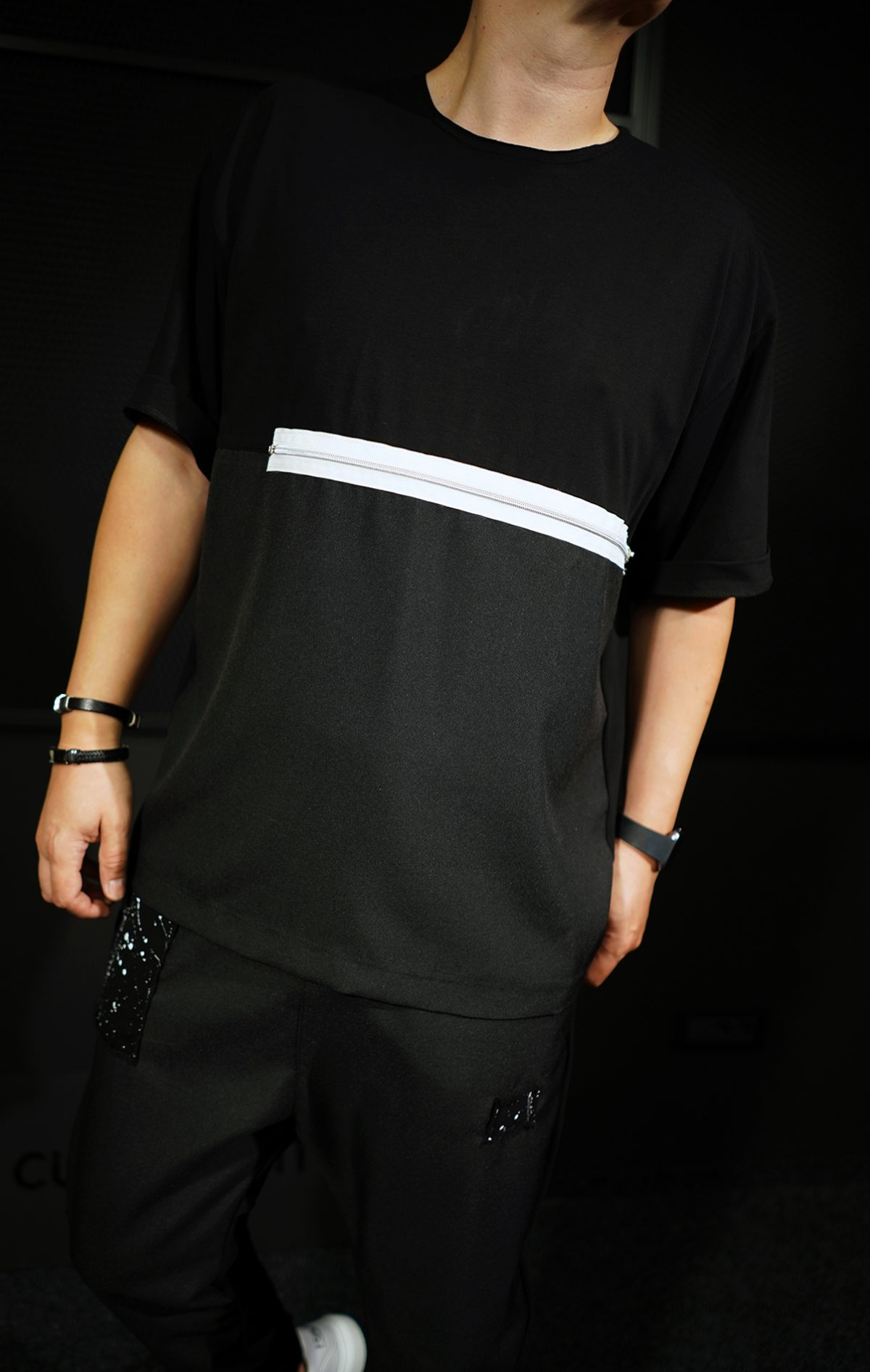 NEO Zipper Oversized Tshirt MTL7004