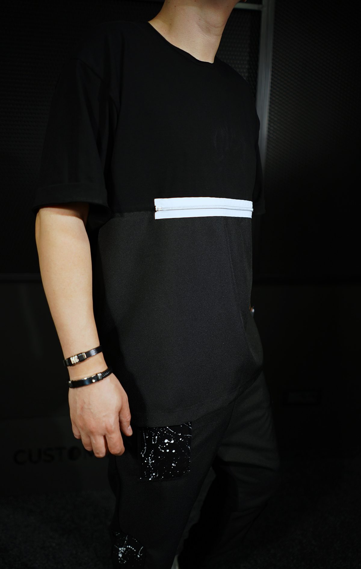 NEO Zipper Oversized Tshirt MTL7004