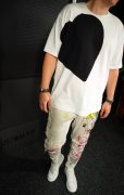 NEO Contrasting heart t-shirt MTL7006