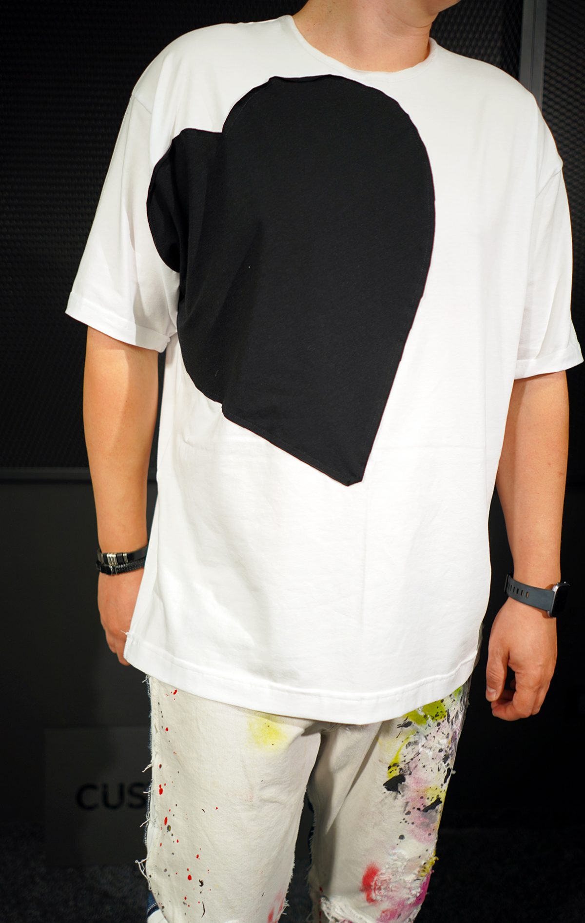 NEO Contrasting heart t-shirt MTL7006