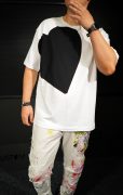 NEO Contrasting heart t-shirt MTL7006