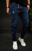 NEO Dark-blue zipper jeans MJL7012