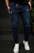 NEO Dark-blue zipper jeans MJL7012