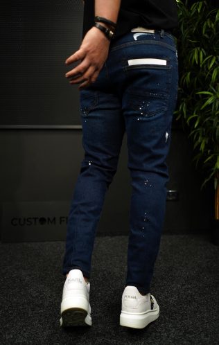 NEO Dark-blue zipper jeans MJL7012