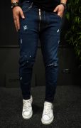 NEO Dark-blue zipper jeans MJL7012