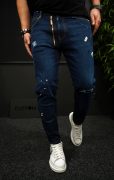 NEO Dark-blue zipper jeans MJL7012