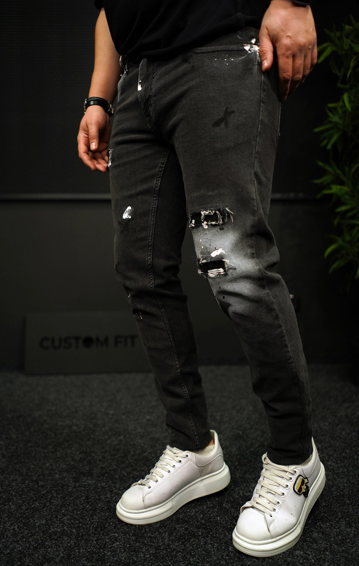 NEO Bajoran-gray jeans MJL7013