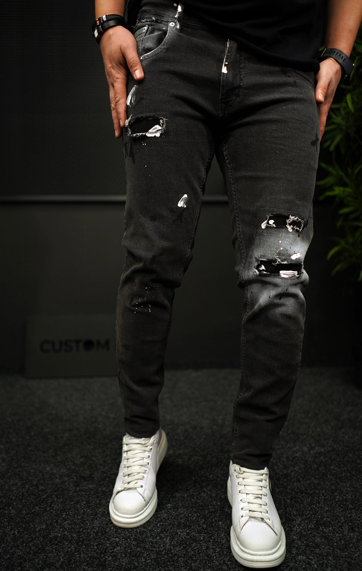 NEO Bajoran-gray jeans MJL7013