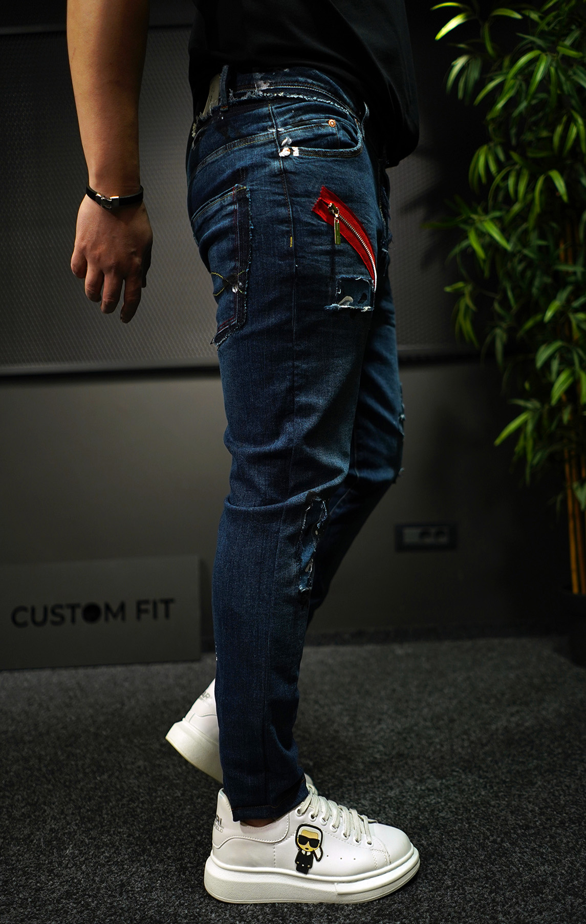 NEO BLUE-ZIPPER JEANS Blugi MJL7015 NEO BLUE-ZIPPER JEANS MJL7015