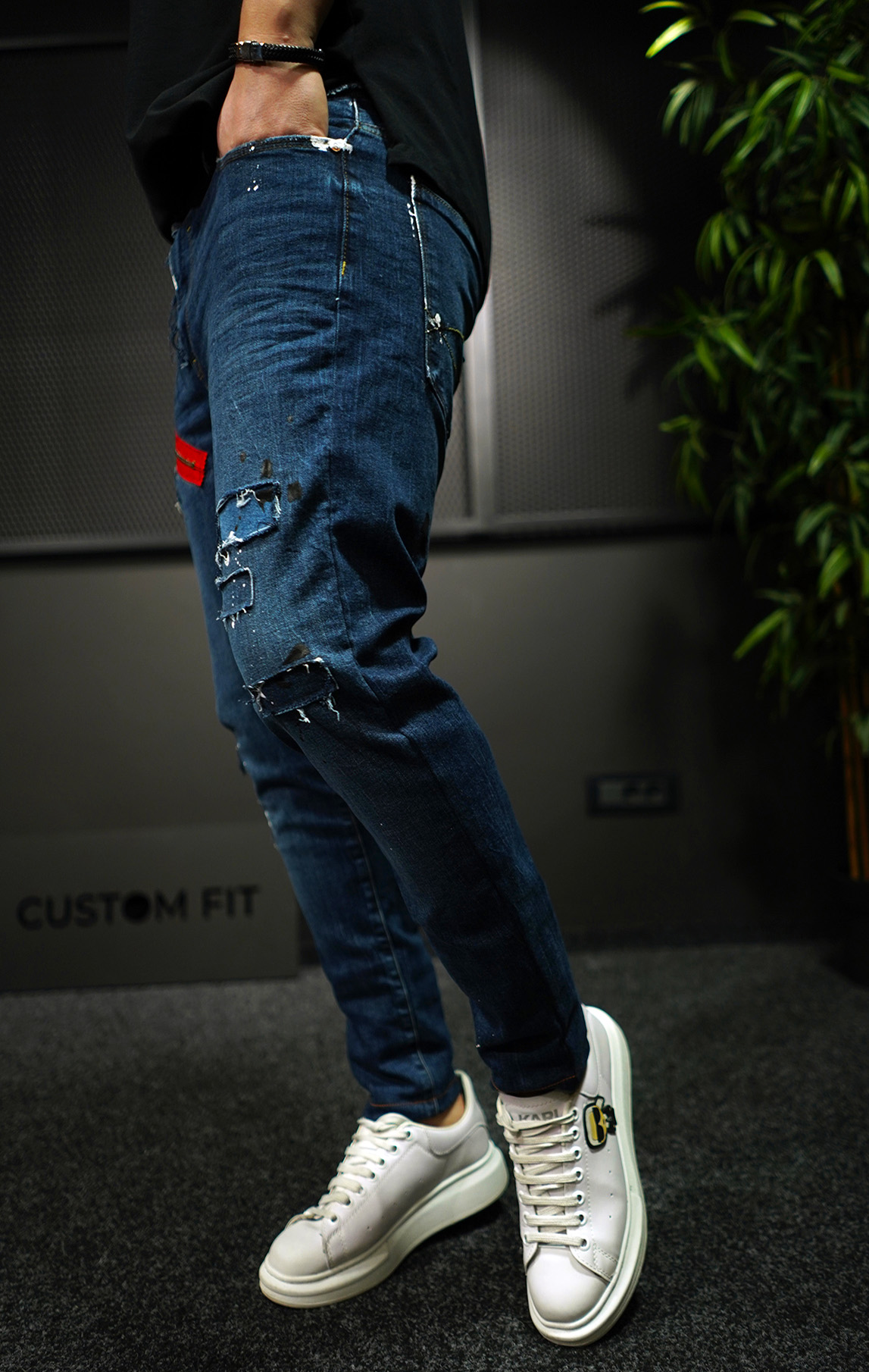 NEO BLUE-ZIPPER JEANS Blugi MJL7015 NEO BLUE-ZIPPER JEANS MJL7015