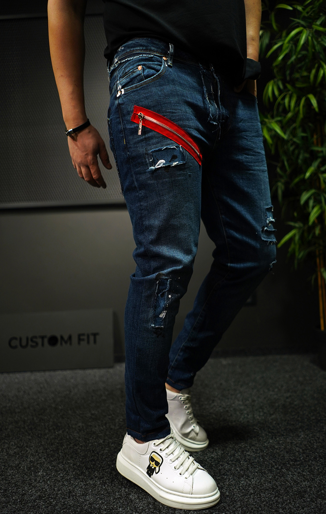 NEO BLUE-ZIPPER JEANS Blugi MJL7015 NEO BLUE-ZIPPER JEANS MJL7015