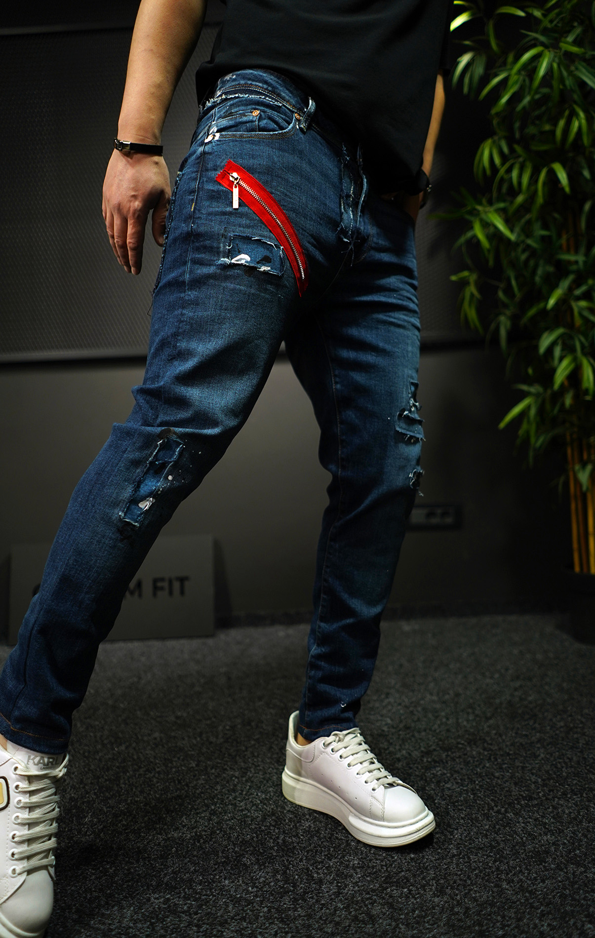 NEO BLUE-ZIPPER JEANS Blugi MJL7015 NEO BLUE-ZIPPER JEANS MJL7015