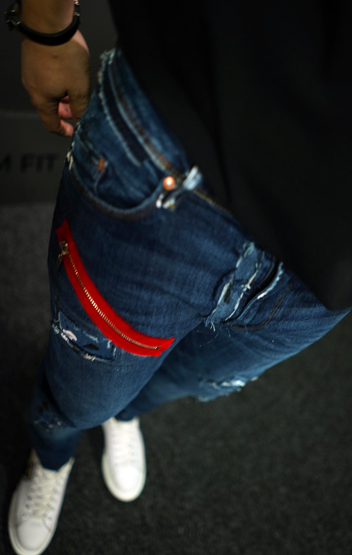 NEO BLUE-ZIPPER JEANS MJL7015
