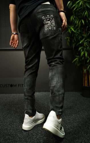 NEO DUNE-BLACK JEANS W/ ZIPPER MJL7016