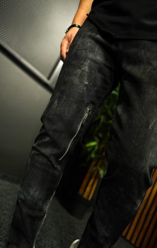 NEO DUNE-BLACK JEANS W/ ZIPPER MJL7016