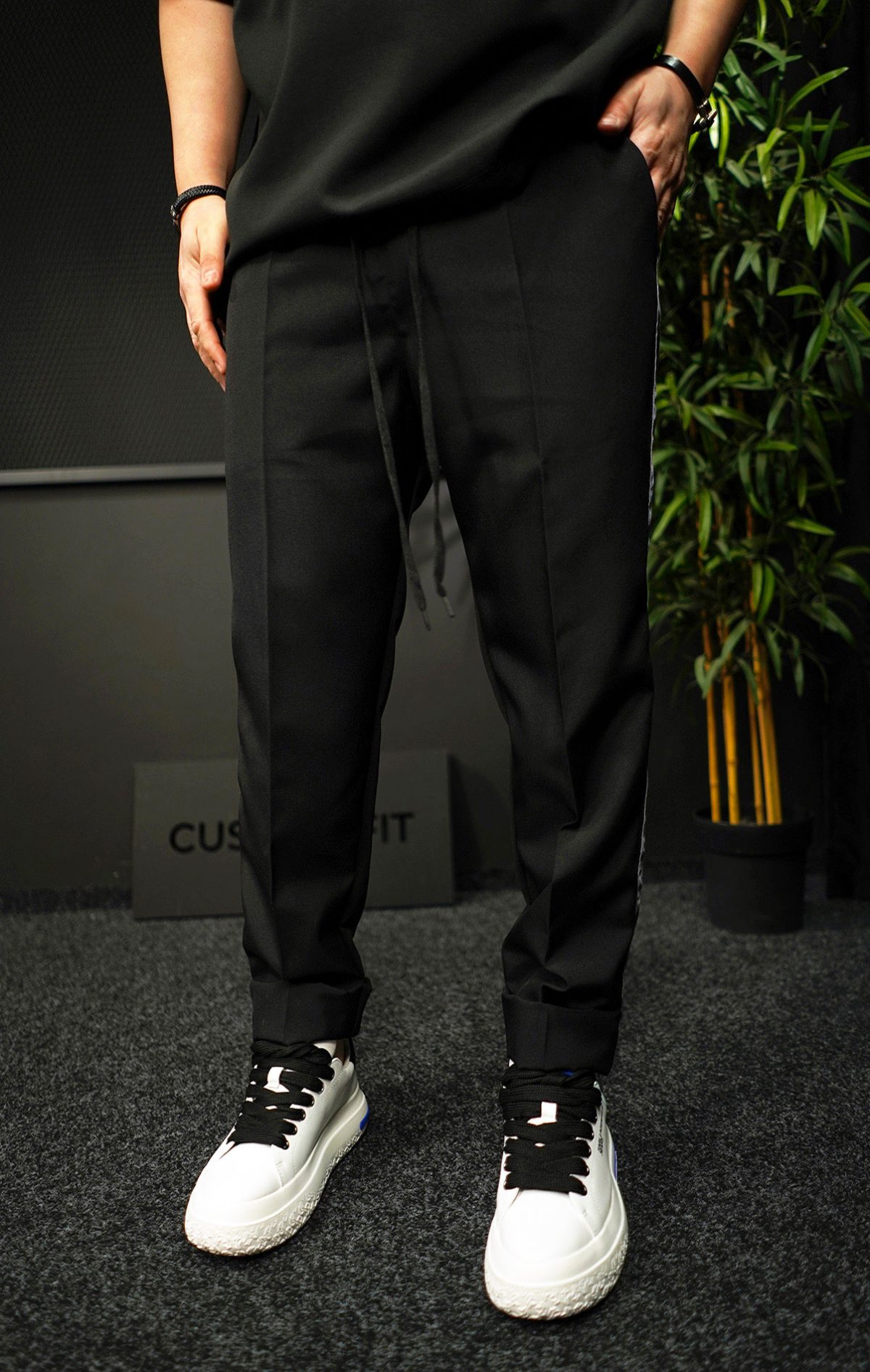 NEO GREY RELAXED - Pantaloni din stofa MPL7032
