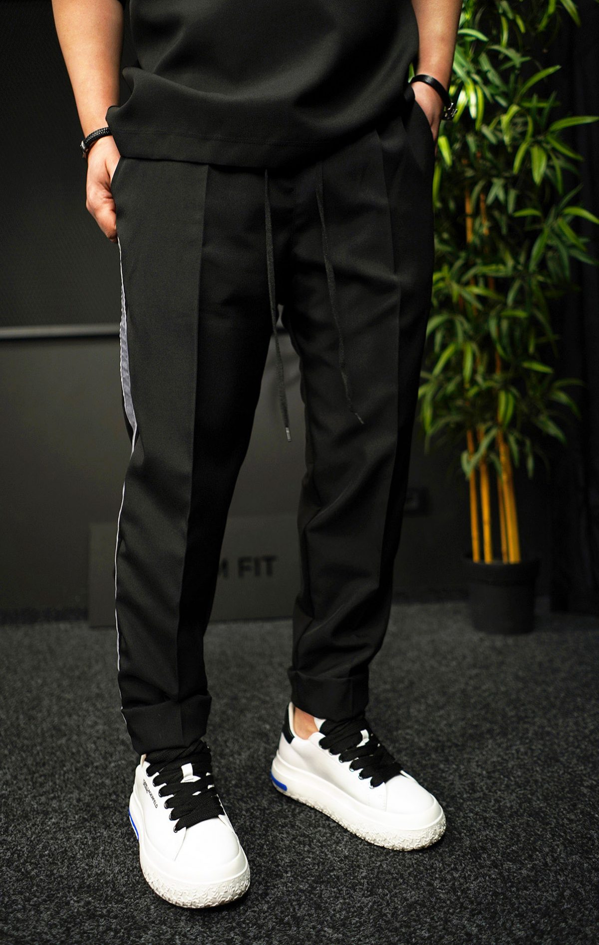 NEO GREY RELAXED - Pantaloni din stofa MPL7032