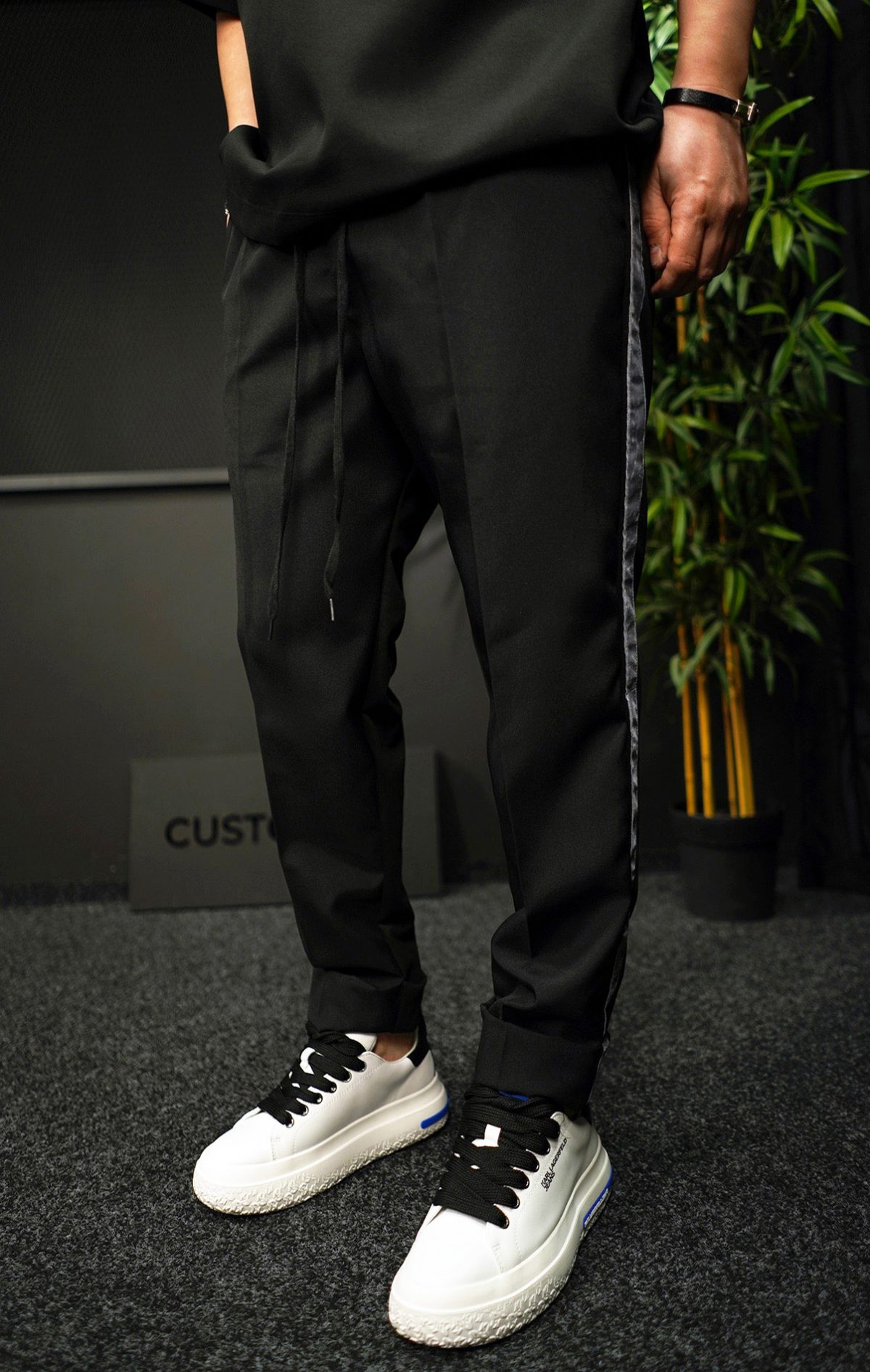 NEO GREY RELAXED - Pantaloni din stofa MPL7032