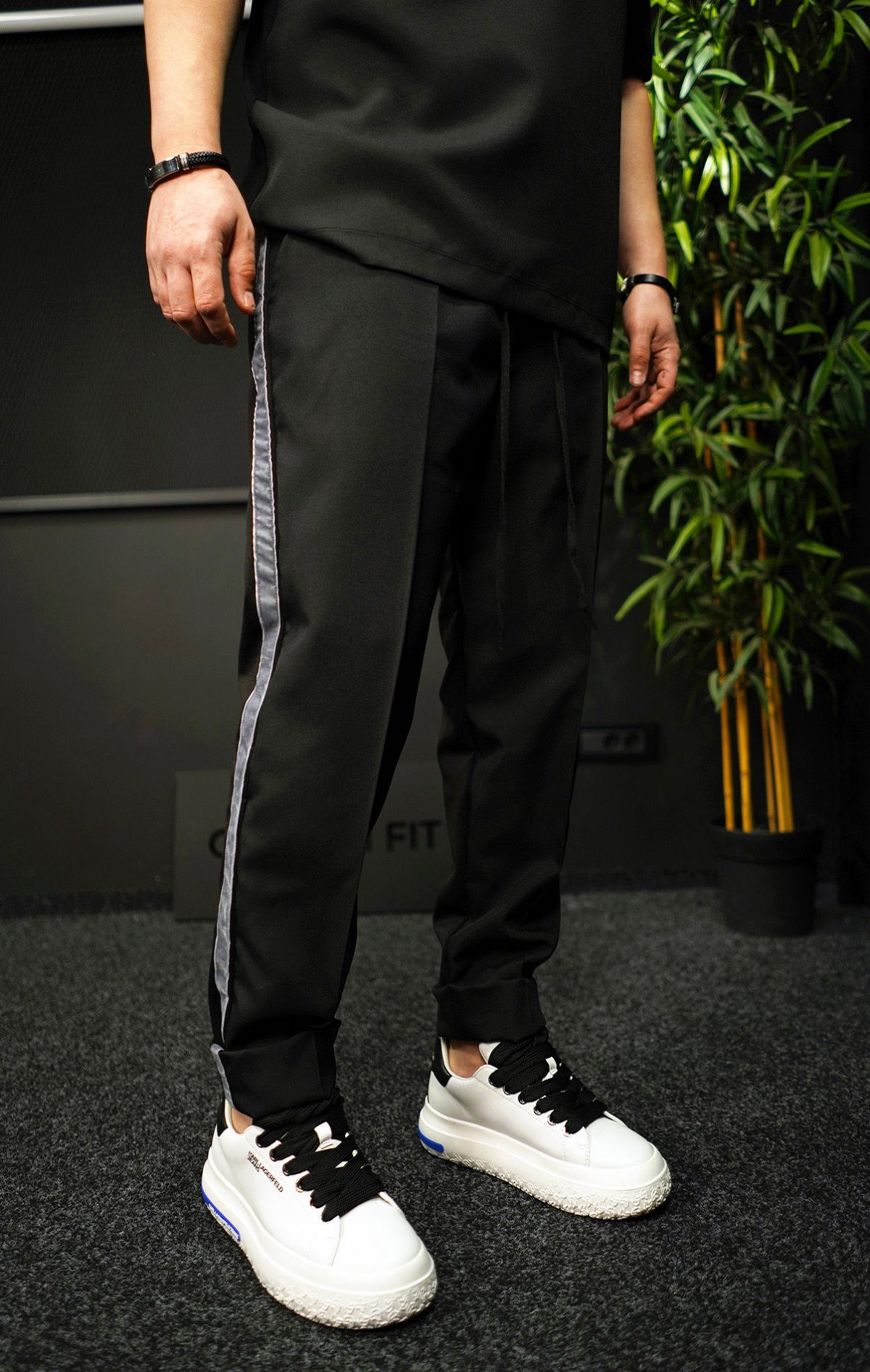 NEO GREY RELAXED - Pantaloni din stofa MPL7032