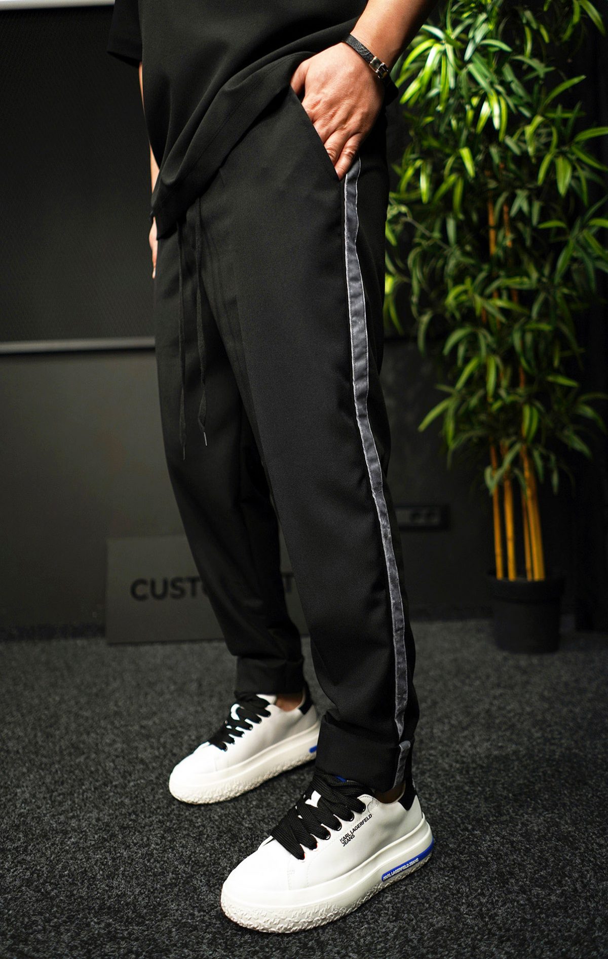 NEO GREY RELAXED - Pantaloni din stofa MPL7032