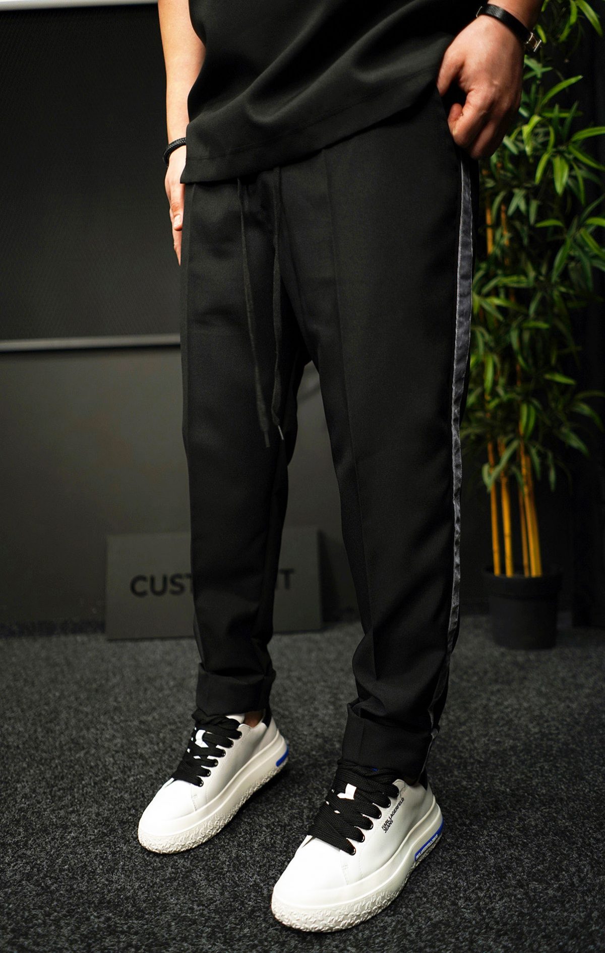 NEO GREY RELAXED - Pantaloni din stofa MPL7032
