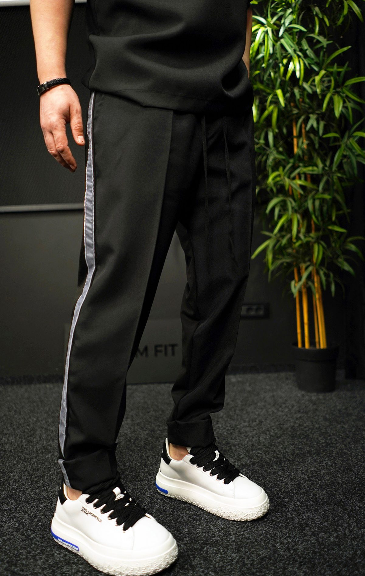 NEO GREY RELAXED - Pantaloni din stofa MPL7032
