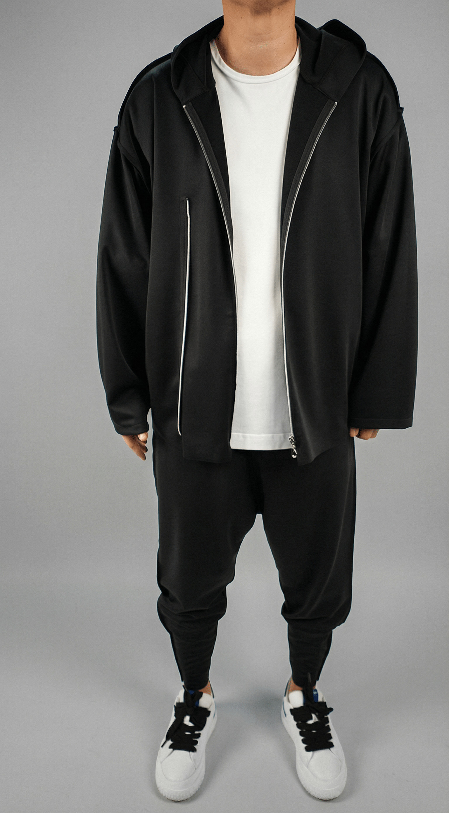 Hanorac stofa (cu dubla inchidere) - LEVIATHAN Hanorace MHL7115 Hanorac stofa (cu dubla inchidere) - LEVIATHAN MHL7115