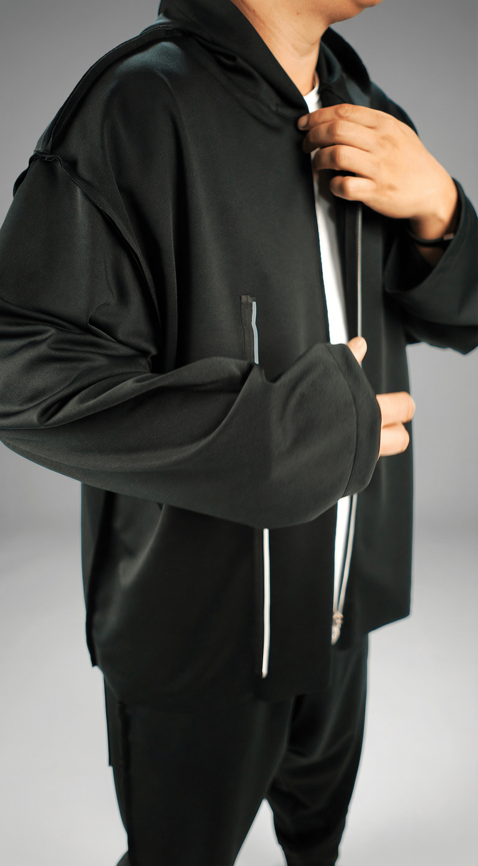 Hanorac stofa (cu dubla inchidere) - LEVIATHAN Hanorace MHL7115 Hanorac stofa (cu dubla inchidere) - LEVIATHAN MHL7115