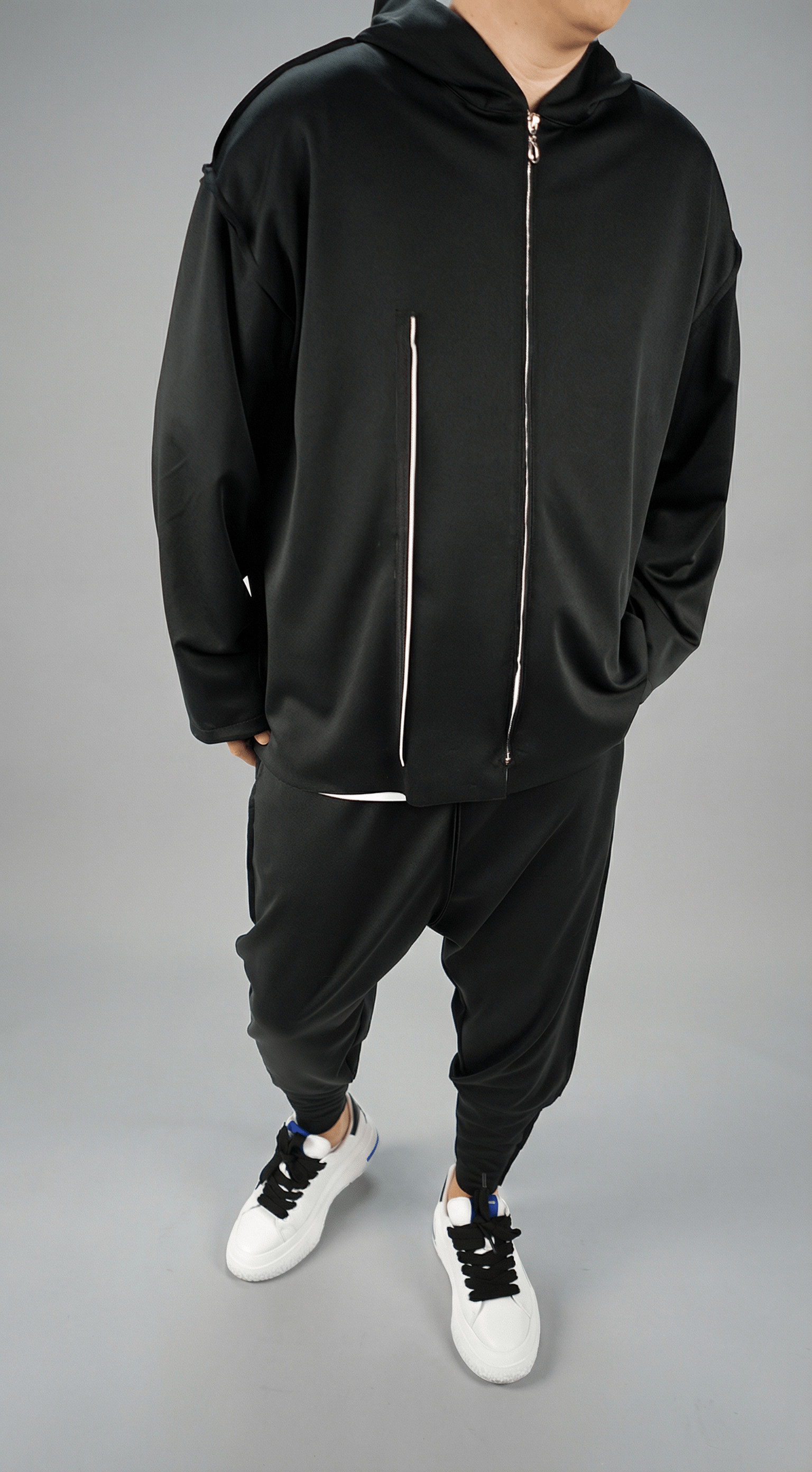 Hanorac stofa (cu dubla inchidere) - LEVIATHAN Hanorace MHL7115 Hanorac stofa (cu dubla inchidere) - LEVIATHAN MHL7115