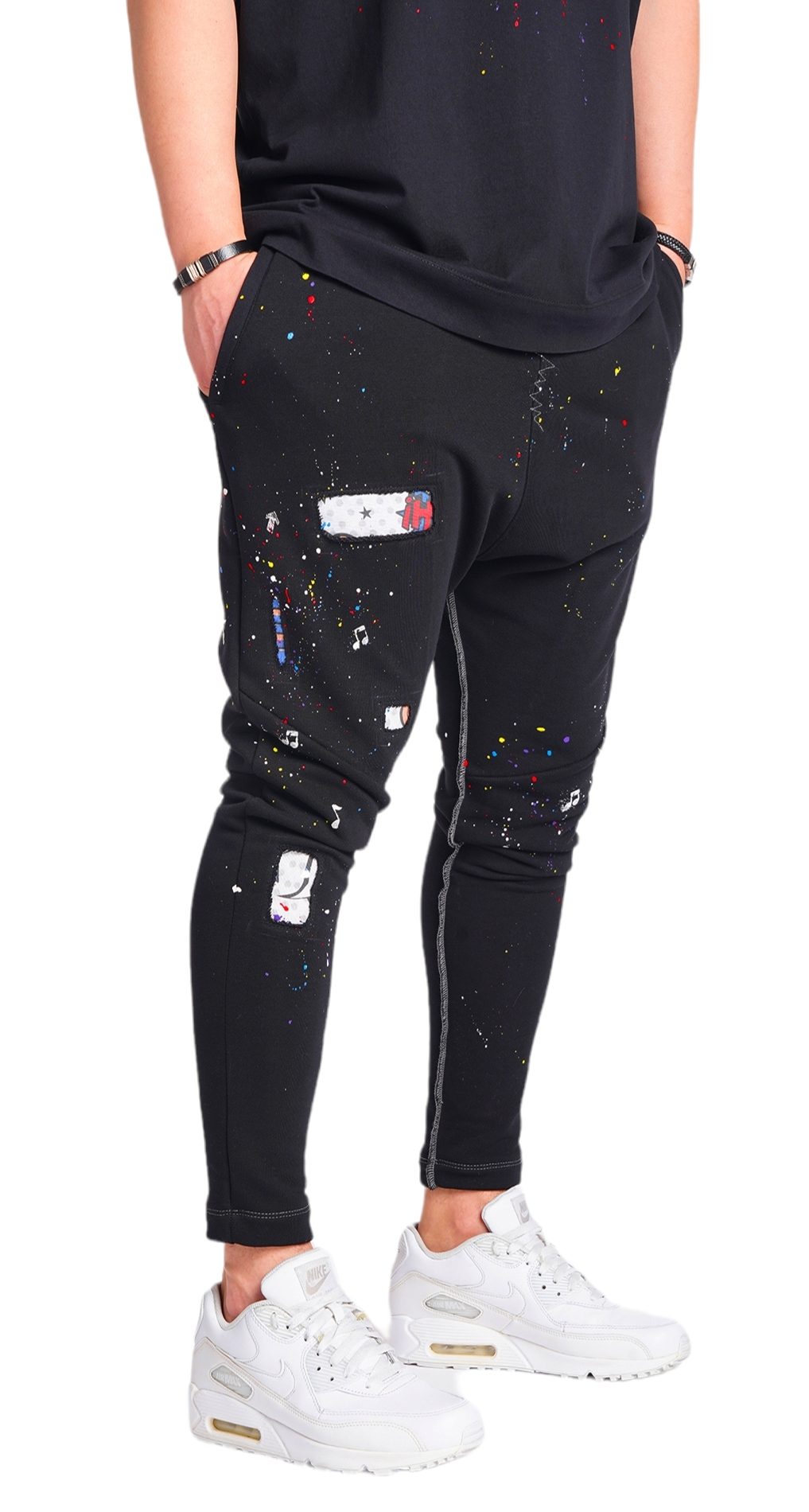 Pantaloni cu semi-tur, note muzicale MPL5701