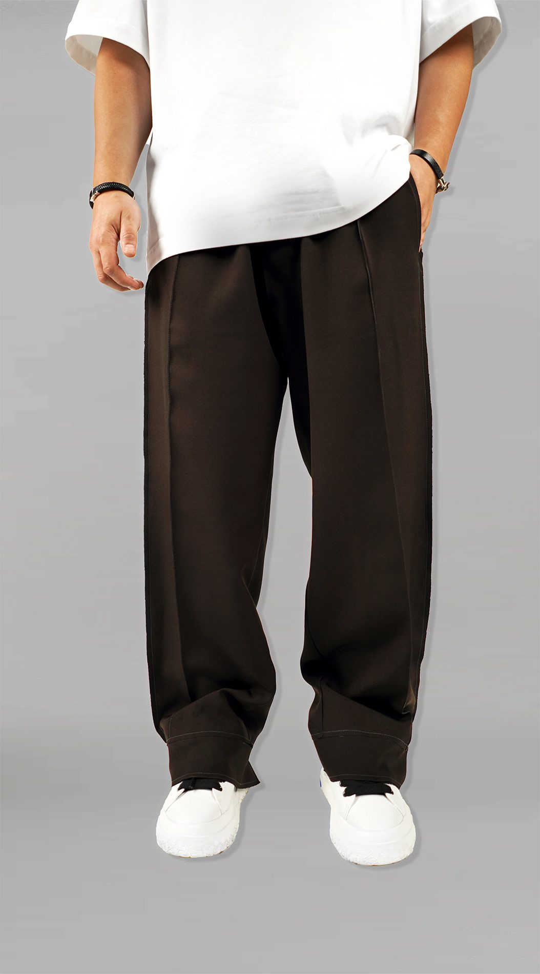 pantaloni elegant brownie MPL7118