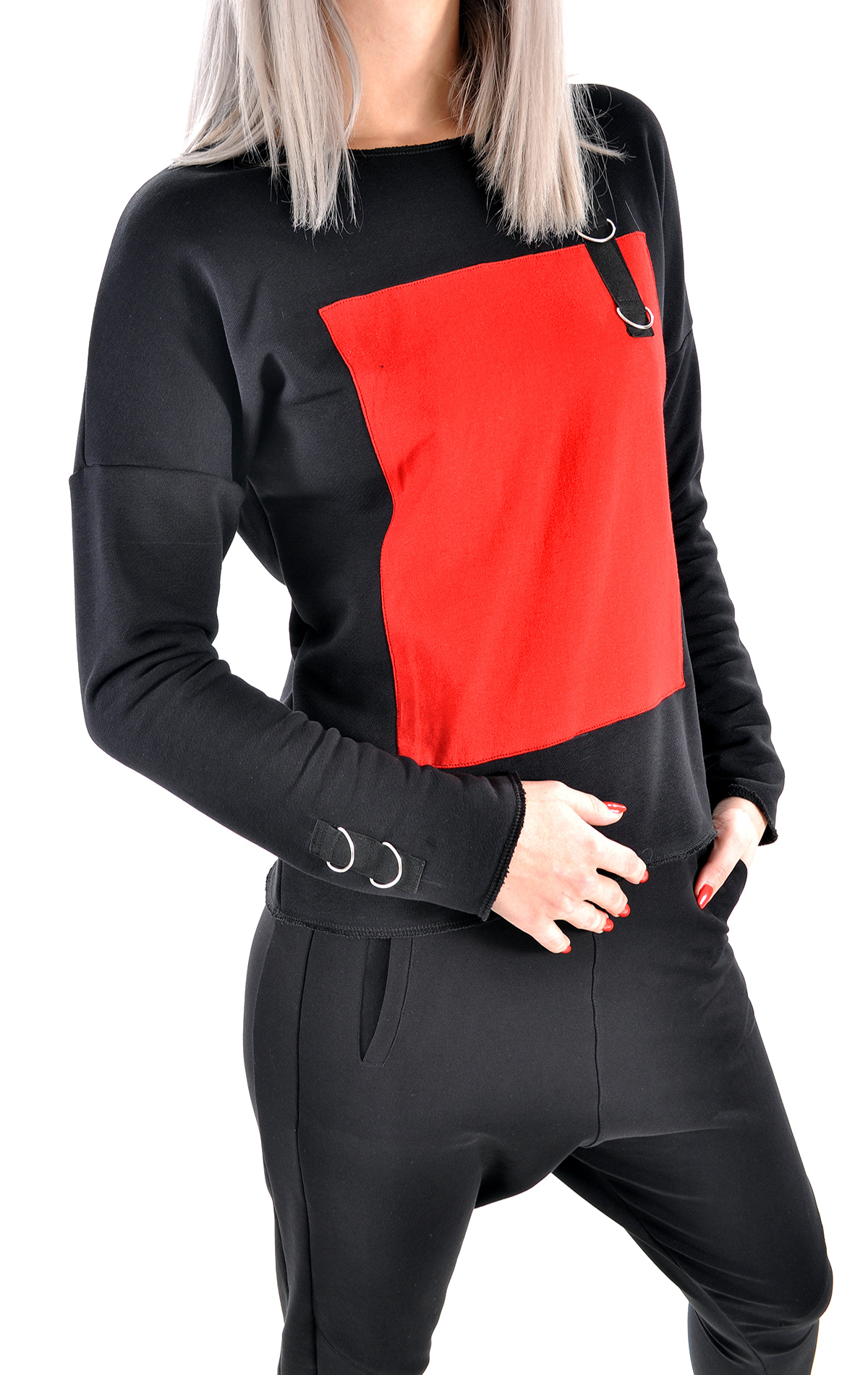 Bluza handmade in editie limitata Femei WBL2751 Bluza handmade in editie limitata WBL2751