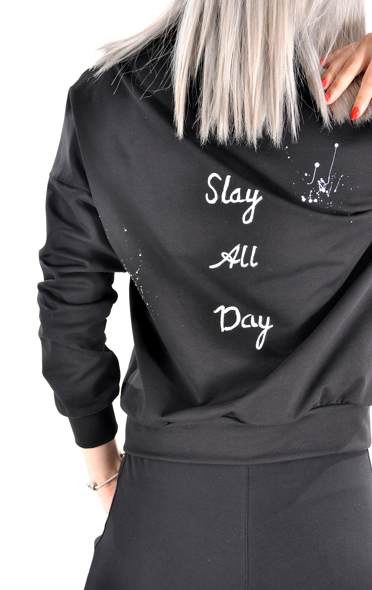 Bluza handmade in editie limitata Femei WBL2752 Bluza handmade in editie limitata WBL2752