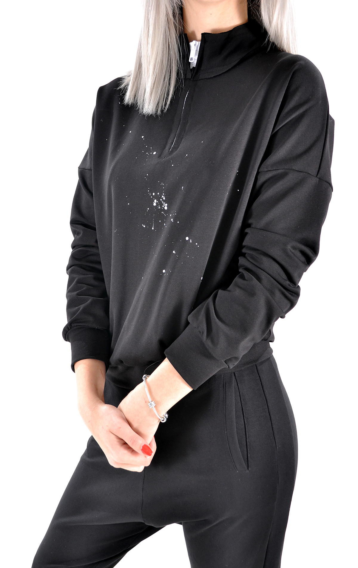 Bluza handmade in editie limitata Femei WBL2752 Bluza handmade in editie limitata WBL2752